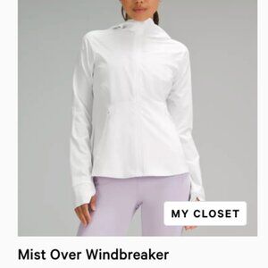 Lululemon Mist Over Windbreaker Size 4 White